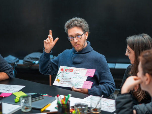 Image de l'apprenant Adrien Portehaut pendant la formation UX Stratégie à Laptop