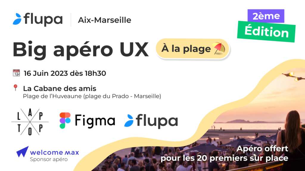 Apéro UX avec Flupa, Figma et Le Laptop à Marseille
