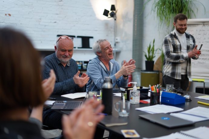 Photographie prise lors d'une session de notre formation Sprint Master et Facilitation